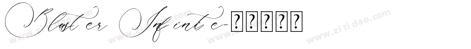 Blaster Infinite字体转换